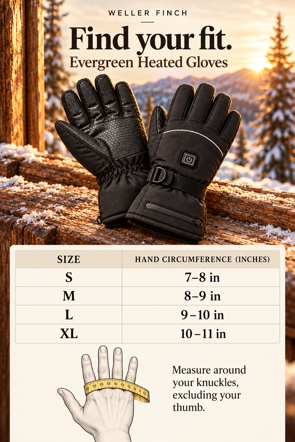 Evergreen Heated Gloves