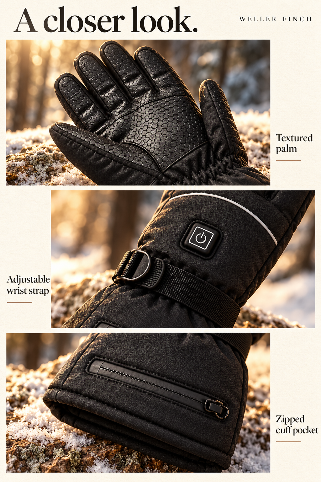 Evergreen Heated Gloves