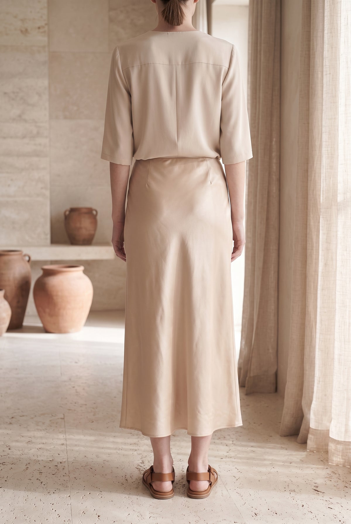 Colette Satin Skirt