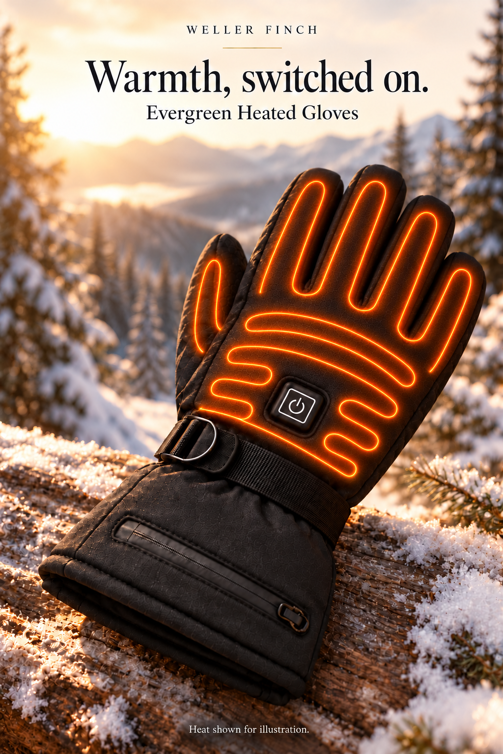Evergreen Heated Gloves